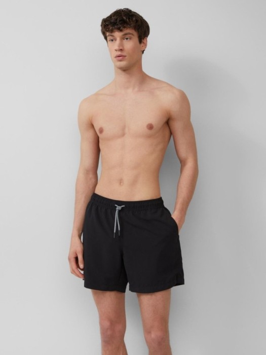 s.Oliver Pantaloni scurti barbati pentru inot, Regular fit, Negru, S