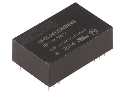 Convertor DC/DC 5W 18-36V la 12V/-12V foto
