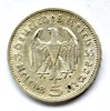Germania 5 Reichs Mark 1935 A, Hindemburg, Argint XF AUNC, Moneda Argint Germania, Colectie Numismatica