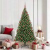 VidaXL Brad de Crăciun artificial Verde 180 cm PVC și Oțel și Plastic 3396913