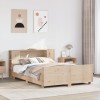 VidaXL Cadru de pat fără saltea, 135x190 cm, lemn masiv de pin 3323659