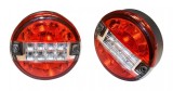 Set 2 Lampi Stop LED Rotunde 12.5cm Camion Remorca 12V 24V Breckner