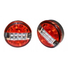 Set lampi spate LED rotunde camion remorca 12,5 cm 12V 24V