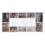 Rama foto decorativa alba pentru 10 poze 10x15cm si 13x18cm, 72x36.5cm, set