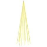 Brad de Craciun pe catarg, 732 LED-uri, alb cald, 500 cm