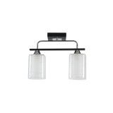Lustra Niege Crom+Negru+Alb 2xE27 60W