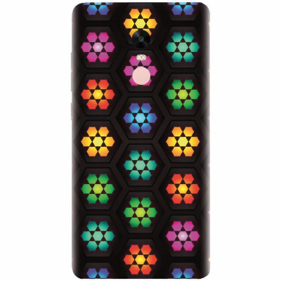 Husa silicon pentru Xiaomi Redmi Note 4, Kaleidoscope Mosaic Patterns foto