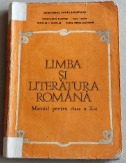Limba si literatura romana clasa a X-a, manual 1990 foto