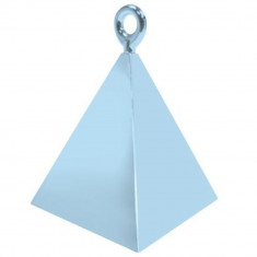 Greutate pentru baloane forma piramida - light blue, 110 g, Qualatex 14406 foto