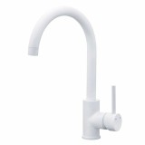 Cumpara ieftin Baterie de bucatarie Cooke&amp;Lewis Katiki, monocomanda, cartus ceramic 35 mm, corp alama, finisaj alb