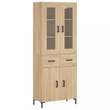 Cumpara ieftin Dulap inalt, stejar sonoma, 69,5x34x180 cm, lemn compozit