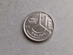 C50 - Moneda foarte veche - Belgia - 1 franc - 1991