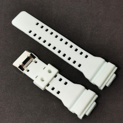 Curea de ceas alba din silicon pentru ceas CASIO G-Shock 16mm foto