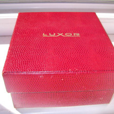 6662a-Cutie mare vintage ceasuri LUXOR carton.
