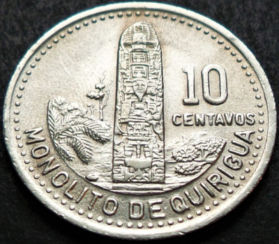 Moneda exotica 10 CENTAVOS - GUATEMALA, anul 1988 * cod 2918 foto