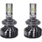 Set 2 LED-uri Auto Techstar? P8, H7, 40w, 4000 Lumeni, 6500K, AUTO, 12-24 Volti, ZES, Canbus, Miez Cupru, Radiator Aluminiu