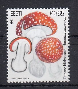 Estonia 2016 - CIUPERCI - MNH