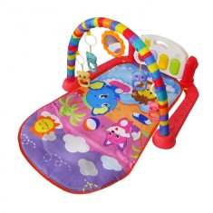 Centru de Activitati pentru Bebelusi, Multifunctional, cu Lumini si Sunete, 4 jucarii Zornaitoare, O foto