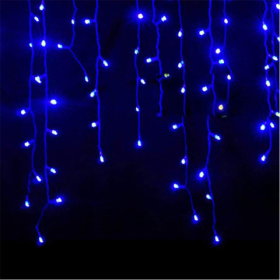 Instalatie luminoasa tip turturi, 12 m, 300LED, albastra foto