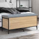 Cumpara ieftin Bancă de depozitare stejar sonoma, 102x42x45 cm, lemn prelucrat