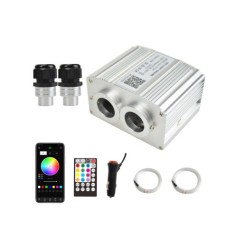 Kit Fibra Optica Plafon Instelat TWINKLE RGBW 900 Fire 4M 0.75mm cu aplicatie