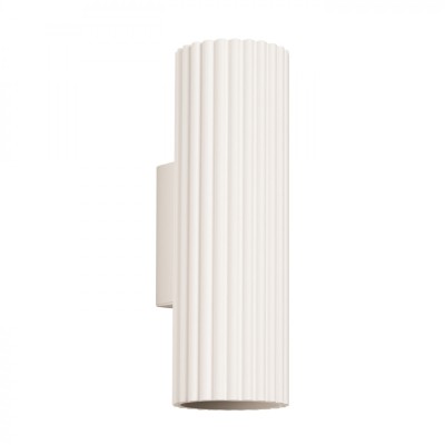 Lampă De Perete Karbon Bej Aluminiu Cu 2 Becuri Tub Minimalistă De Interior. foto