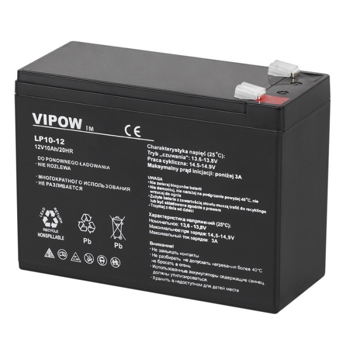 Accu.Pb.12V 10Ah Vipow LP10-12