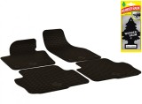 Set Covorase Auto Cauciuc Umbrella Pentru Volkswagen Sharan (2010-) Seat Alhambra (2010-) + Odorizant Auto Bradut Wunder-Baum Black Ice