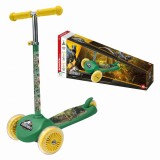 Trotinetă AS Jurassic World cu 3 roti, ghidon reglabil, pentru copii 3+ ani, greutate max 50 kg