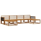 vidaXL Set de canapele de exterior 6 pcs natural Lemn Solid de Acacia 3382782