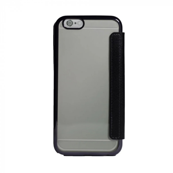 Husa book silicon iPhone 6 Negru