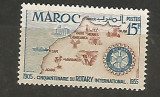 (No 8)timbre-MAROC 387, Stampilat