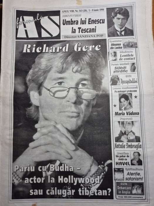 ziarul formula as 1 -8 iunie 1998 - maria vaduva interviu , doru stanculescu