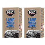 Cumpara ieftin Pachet 2 x lac protectie cu aplicator K2 pentru faruri 10 ml