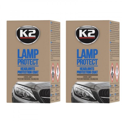 Pachet 2 x lac protectie cu aplicator K2 pentru faruri 10 ml foto