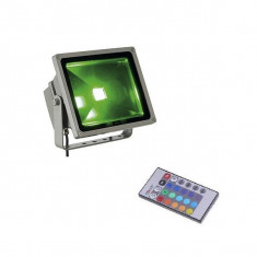 Proiector cu LED RGB Color 220V 20W si Telecomanda foto