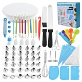 Set de Patiserie cu 66 de Piese si Sabloane pentru Decorarea Torturilor si Prajiturilor Handy KitchenServ