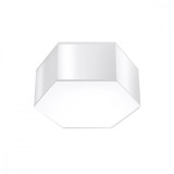 Lustră De Tavan Sunde Alb Pvc 2 Becuri Cub Modern De Interior