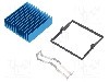 Radiator extrudat, aluminiu, 40mm x 40mm, albastra, Advanced Thermal Solutions - ATS-X53400G-C1-R0
