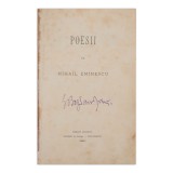 Mihai Eminescu, Poesii, 1884, ediție Princeps - Piesa rară