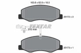 Set placute frana TEXTAR 2517201
