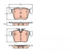 TRW GDB2154 set placute frana,frana disc