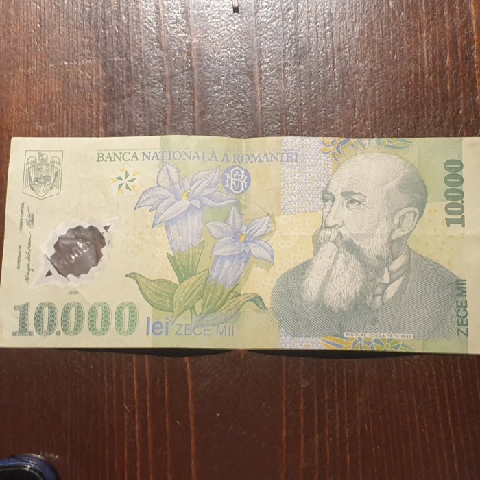 Rom&acirc;nia 10000 lei 2000 polimer