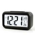 Ceas cu termometru si alarma NEGRU