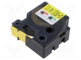 Marcaje termocontractabile DYMO RHINO 1,5m galbene pentru cablu 4,64-8,7mm