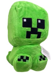 Jucarie Plus Creeper Verde Minecraft - Design Simpatic si Moale foto