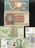 Set 5 bancnote de prin lume adunate (cele din imagini) #229, Europa