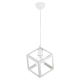 Cumpara ieftin Lustra Deepora E27 alb D20x70cm