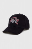 Hollister Co. șapcă de baseball din bumbac culoarea negru, cu imprimeu