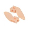 Set 2 Separatoare Degete Picioare Silicon Bej - Corectie Monturi, Aliniere, Antifungic, Hipoalergenic, Dactylion